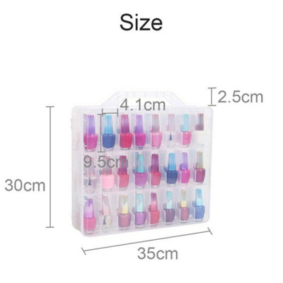 48 Lattice Nail Polish Holder Display Rack Container Case Organizer ...