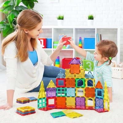 48 Piece Magnetic Tiles Building Set Educational Toys For Your Kids
