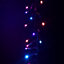 480 LED 6.2m Premier Christmas Outdoor Cluster Timer Lights in Rainbow