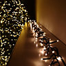 480 LED 6.2m Premier Christmas Outdoor Cluster Timer Lights in Vintage Gold
