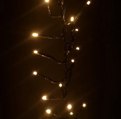 480 LED 6.2m Premier Christmas Outdoor Cluster Timer Lights in Vintage Gold - 3