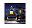 480 LED Blue & White Snowing Icicle Lights Timer Christmas Lights 11.8M Lit Length