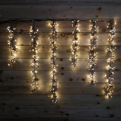 480 Warm White LED Outdoor Fairy Lights Tree Cascade Snowing Christmas Decoration