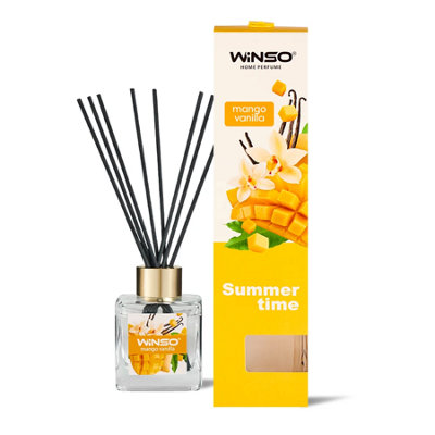 Winso Reed Diffuser Mango Vanilla Scent Home Reed Diffuser Perfume 100Ml