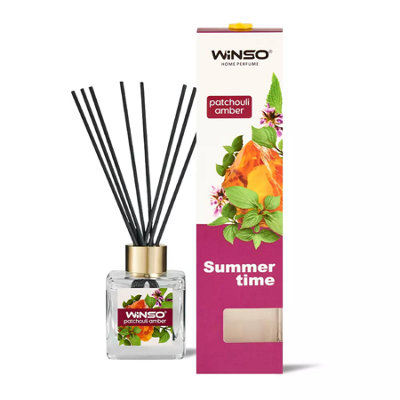 Winso Reed Diffuser Patchouli Amber Scent Summer Time Home Perfume 100Ml from B&Q
