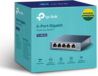 Tp-Link Tl-Sg105, 5 Port Gigabit Unmanaged Ethernet Switch, Network Hub,ethernet