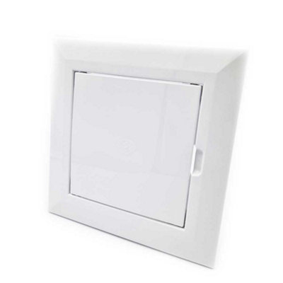 Vents 100X100mm Durable Inspection Panels Access Door White Wall Hatch Abs Plastic from B&Q