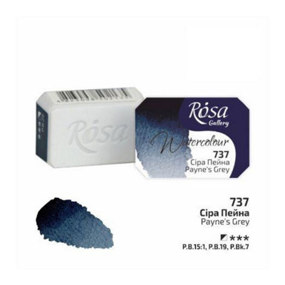 HSD Rosa Gallery Payne's Grey Watercolour Pan2.5MlProfessional Artist Quality from B&Q