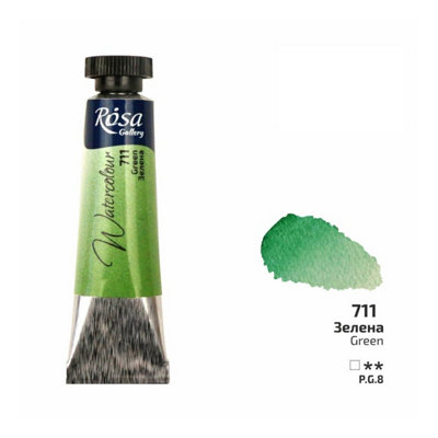B&Q -  Rosa Gallery Green Watercolour10Ml TubePremium Artist Quality