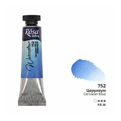 B&Q -  Rosa Gallery Cerulean Blue Watercolour Paint Tube10MlPremium Artist Quality