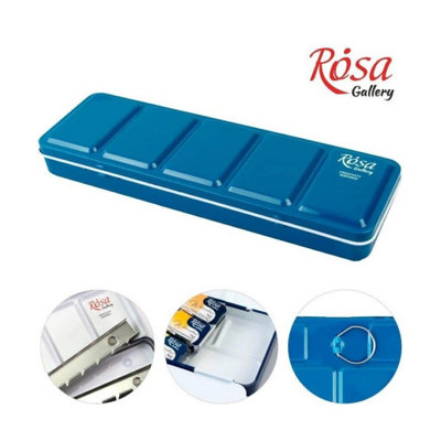B&Q -  Rosa Gallery Empty Metal CaseIndigoHolds 21 Full Pan Watercolours