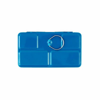 B&Q -  Rosa Gallery Empty Metal CaseTurquoiseHolds 12 Full Pan Watercolours