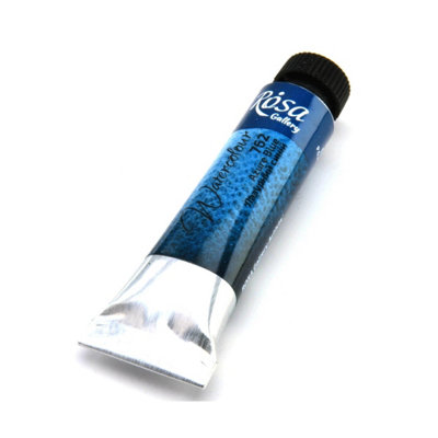 B&Q -  Rosa Gallery Azure Blue Watercolour Paint Tube10MlPremium Artist Quality