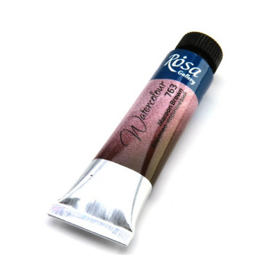 B&Q -  Rosa Gallery Maroon Brown Watercolour Paint Tube10MlPremium Artist Quality