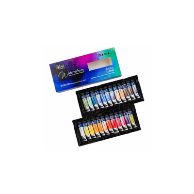 B&Q -  Rosa Gallery Watercolour Tube Set24 X 10MlAssorted Artist-Grade Colours For Painting & Mixing