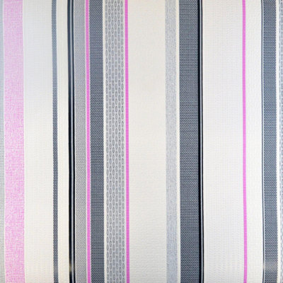 B&Q -  Comfort Textured Blown Vinyl Vertical Stripes Vibrant Colourful Modern