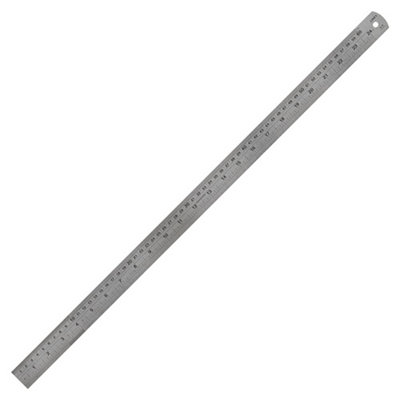 Linxor Linex Ruler 60CmStainless SteelWith Imperial And Metric Markings from B&Q