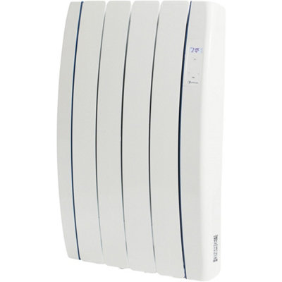 484mm (W) x 572mm (H) - White Touch Gel Filled Electric Radiator ...