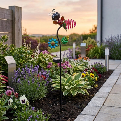  - Bizzy Bug Solar Firefly Garden Stake Light