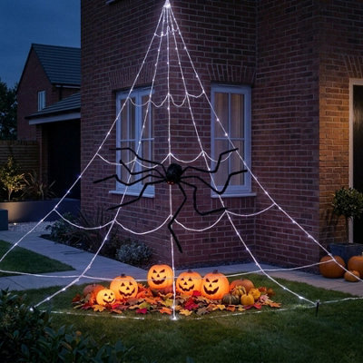 B&Q -  Haunted Light Up Giant Web Spider Decor