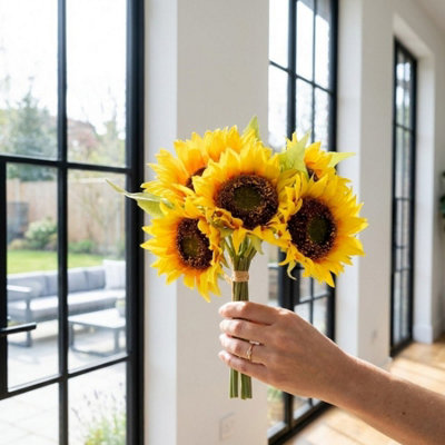 Garden Greatness Artificial Sunflower Bouquet Bunch from B&Q
