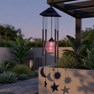 Sun Moon Star Solar Wind Chime from B&Q
