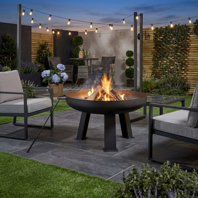 Outdoor Garden Large Firepit Bowl from B&Q