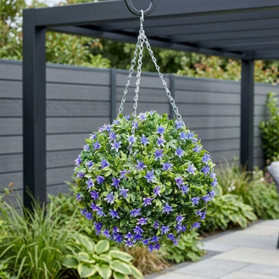 Realistic Artificial Lily Topiary Ball from B&Q