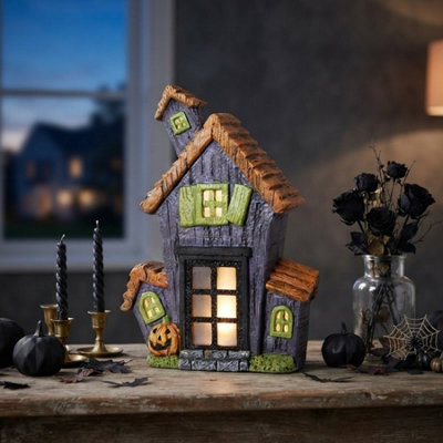 Garden Greatness Unisex Multicolor Illuminated Haunted Led Pumpkin House - Image 3