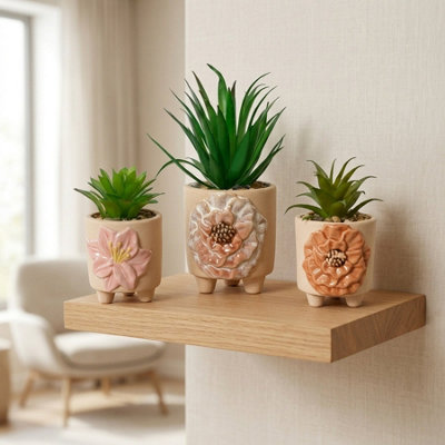 Garden Greatness Trio Spring Artificial Potted Plant Decoration from B&Q