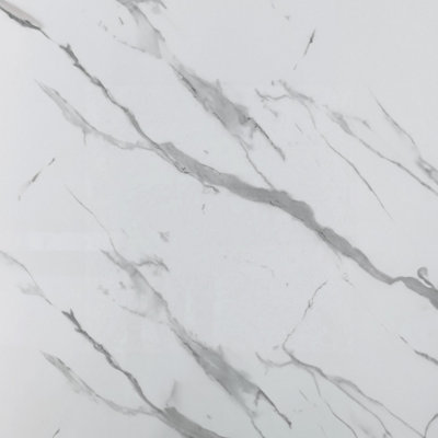 Nes Home Pvc Cladding Shower Panel 2400 X 1000 X 10mm Milan Carrara from B&Q