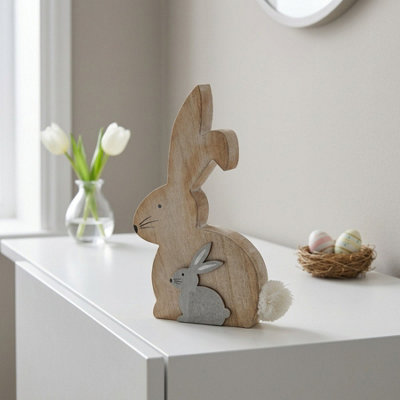 Garden Greatness Sitting Rabbit Decorative Ornament from B&Q
