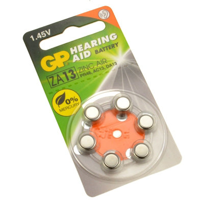 Kenable Gp Hearing Aid Batteries Za13 (Pr48) Orange 1.4V 230Mah 5.4X7.9mm from B&Q