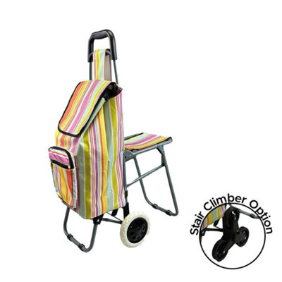 Lifemax Leisure Trolley With Seat (Triple Wheel Stair Climber) from B&Q