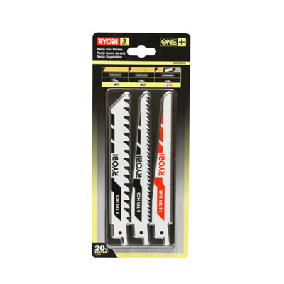 Ryobi Reciprocating Saw Blade Set (3 Piece)Rak3Rbwm from B&Q