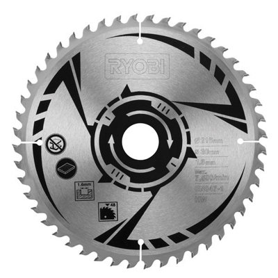 B&Q -  216mm 48T Tct Blade 1.6mm Sb216K16T48A1