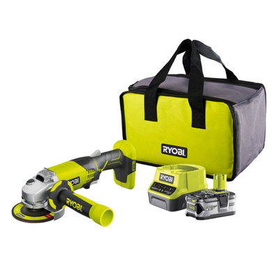 Ryobi One+ Angle Grinder 18V R18Ag-140S 4.0Ah Kit from B&Q