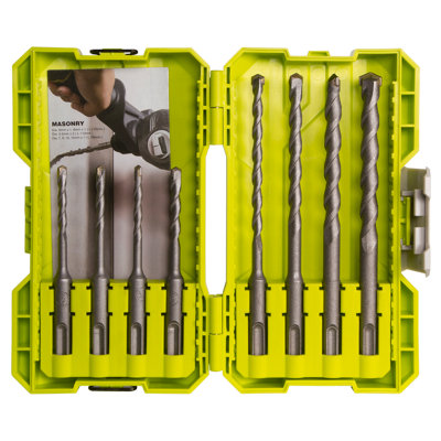 Ryobi Sds Plus Masonry Drill Bit Set (8 Piece)Rak08Sds2 from B&Q