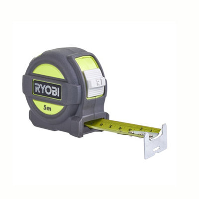 Ryobi 5M Carbon Steel & Nylon Tape MeasureRtm5M from B&Q