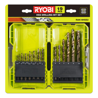 Ryobi Hss Drill Bit Set (19 Piece)Rak19Hss2 from B&Q