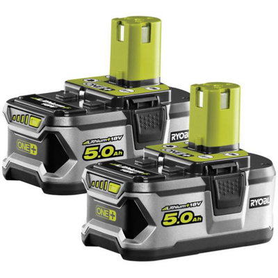 Ryobi One+ 5.0Ah Lithium+ Battery 2-Pack 18V Rb18l50/2