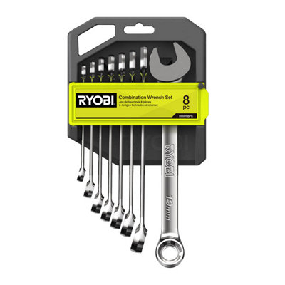 Ryobi Combination Wrench Set (8Pc)Rhwr8Pc from B&Q