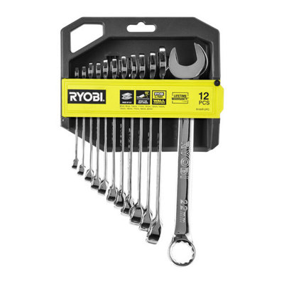 Ryobi Combination Wrench Set (12Pc)Rhwr12Pc from B&Q