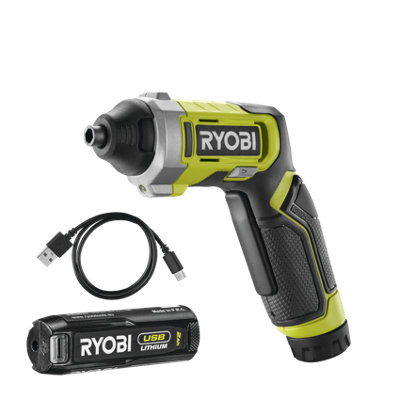 Ryobi 4V Li-Ion Cordless Screwdriver (1 X 2Ah)Rsd4-120T from B&Q