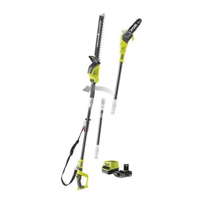 Ryobi Hedge Trimmer & Pole Pruner Kit (Rpp1820Pt1845-120) from B&Q