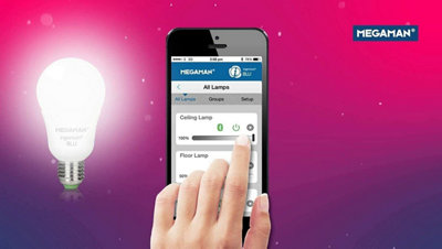 Megaman Ingenium Led Light Bulb Blu 11 Watt 810 Lumen 2800 Kelvin Warm White Bluetooth from B&Q