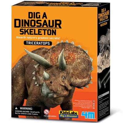 4M KidzlabsDig A Dinosaur SkeletonTriceratops from B&Q