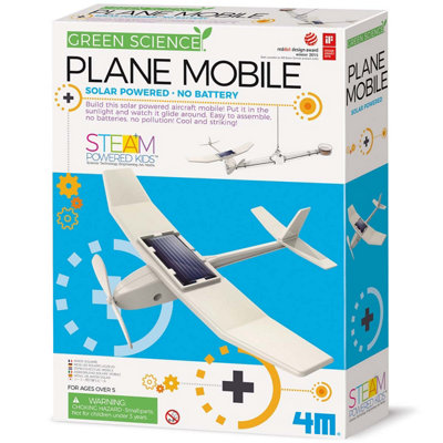 4M Green ScienceSolar Powered Plane Mobile from B&Q
