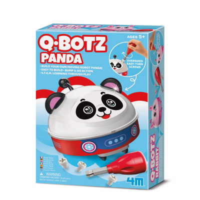 Kidzrobotix Q.botz-Panda Robot Building Kit Black/White 4M - Image 3