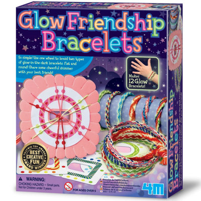 4M Glow In The Dark Friendship Bracelet Making Kit from B&Q